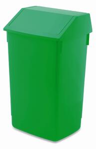 Zielony plastikowy kosz na śmieci do segregacji odpadów 60 l – Addis