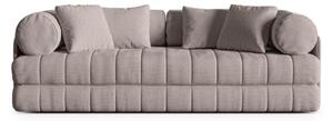 Szarobeżowa rozkładana sofa z materiału bouclé 206 cm Kemi – Cosmopolitan Design