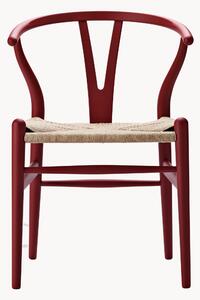 Krzesło z drewna z plecionym siedziskiem CH24 Wishbone Chair