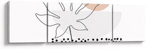 Obraz - Line art flowers N⁰3 (170x50 cm)