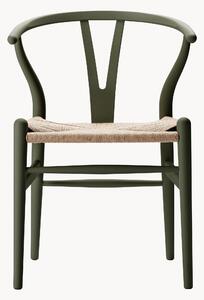 Krzesło z drewna z plecionym siedziskiem CH24 Wishbone Chair