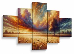 Obraz – Drzewo na polu (125x70 cm)