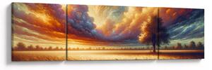 Obraz – Drzewo na polu (170x50 cm)