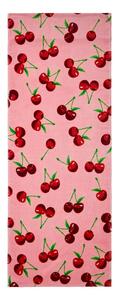 Różowy bawełniany ręcznik plażowy 78x200 cm Cherries – Catherine Lansfield