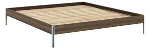 Brązowe łóżko dwuosobowe z litego drewna sosnowego ze stelażem 180x200 cm Core – Karup Design