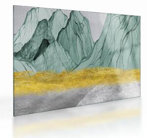 Obraz na szkle - Emerald Mountains N⁰1 (70x50 cm)