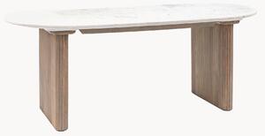 Owalny stół do jadalni Marmo, 200 x 90 cm