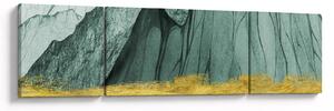 Obraz - Emerald Mountains N⁰3 (170x50 cm)