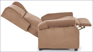 Rozkładany fotel wypoczynkowy - beżowy - Alden 2X