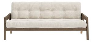 Beżowa sztruksowa rozkładana sofa 204 cm Grab – Karup Design