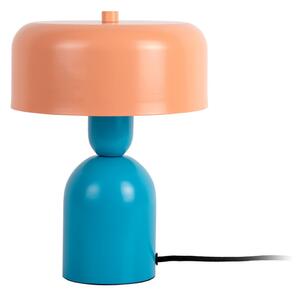 Niebieska/pomarańczowa lampa stołowa (wysokość 24 cm) Double Funky – Leitmotiv