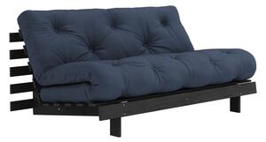 Ciemnoniebieska rozkładana sofa 160 cm Roots Black Night – Karup Design