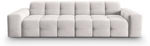 Jasnoszara aksamitna sofa 255 cm Kendal – Micadoni Home