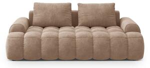 Jasnobrązowa aksamitna sofa 200 cm Linz – Cosmopolitan Design