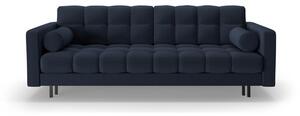 Ciemnoniebieska rozkładana sofa ze schowkiem 222 cm Bali – Cosmopolitan Design