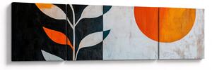 Obraz - Abstrakcja rośliny i słońca (170x50 cm)
