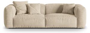 Beżowa aksamitna sofa modułowa 240 cm Martina – Micadoni