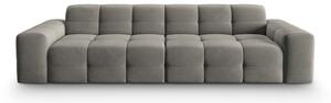Szara aksamitna sofa 255 cm Kendal – Micadoni Home