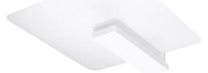 Biała lampa sufitowa ze szklanym kloszem 40x47.5 cm Parola – Sollux
