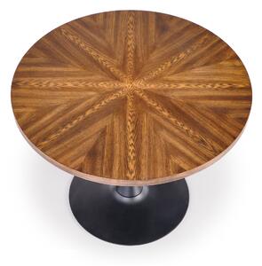 Stół okrągły do salonu carmelo 100 cm orzech