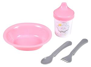 Plastikowy zestaw naczyń dla dzieci 4 szt. Cloud – Bébé Douceur