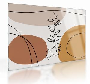 Obraz na szkle - Kształty Boho (70x50 cm)