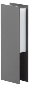 Zewnętrzna Lampa Lucande, Teerk, czarny, taras, aluminium, nowoczesny