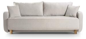 Beżowa rozkładana sofa ze schowkiem 231 cm Elen – Micadoni