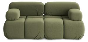 Jasnozielona aksamitna sofa modułowa 190 cm Lokua – Makamii