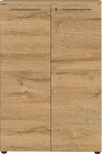 Antracytowa szafka w dekorze dębu 80x120 cm Agenda – Germania