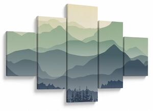 Obraz - Forest Mountain (125x70 cm)