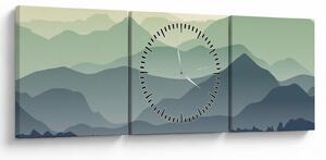 Obraz - Forest Mountain (z zegarem) (90x30 cm)