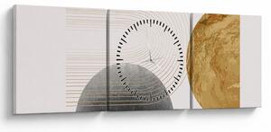 Obraz - Rustic Arches N⁰2 (z zegarem) (90x30 cm)