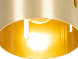 Designerska lampa sufitowa złota - Yana Oswietlenie wewnetrzne