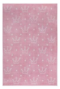 Różowy dywan dziecięcy 160x235 cm Crowns – Hanse Home