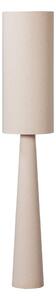 Beżowa lampa stojąca z tekstylnym kloszem (wysokość 187 cm) Loft – WOOOD