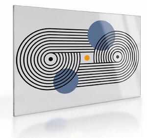 Obraz na szkle - Minimalistyczna abstrakcja N⁰3 (70x50 cm)