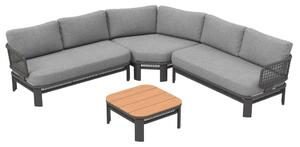 Zestaw mebli z narożnikiem Ravello Corner 5 antracyt Garden Point