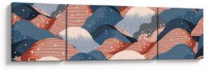 Obraz - Japońskie fale (170x50 cm)