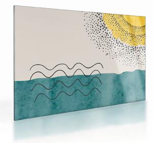 Obraz na szkle - Abstrakcyjny obraz plaży N⁰1 (70x50 cm)