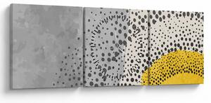 Obraz - Abstrakcyjny obraz plaży N⁰3 (z zegarem) (90x30 cm)