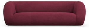Bordowa sofa z materiału bouclé 230 cm Essen – Cosmopolitan Design