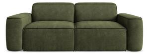 Zielona sofa z tkaniny szenilowej 204 cm Omao – Makamii