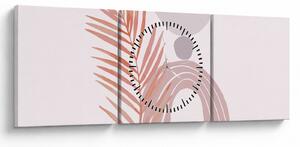 Obraz - Fioletowy minimalizm N⁰1 (z zegarem) (90x30 cm)
