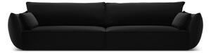 Czarna aksamitna sofa 248 cm Vanda – Mazzini Sofas