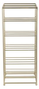 Metalowy regał na wino w kolorze złota liczba butelek 10 25x57x22,5 cm Dual Floor – PT LIVING