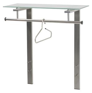 Metalowy wieszak ścienny w kolorze srebra z półką 80 cm Dutch – Spinder Design