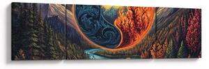 Obraz - Żywioły (170x50 cm)
