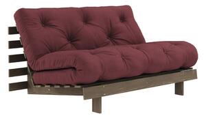 Bordowa rozkładana sofa 140 cm Roots – Karup Design