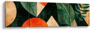 Obraz - Geometryczne motywy naturalne II. (170x50 cm)